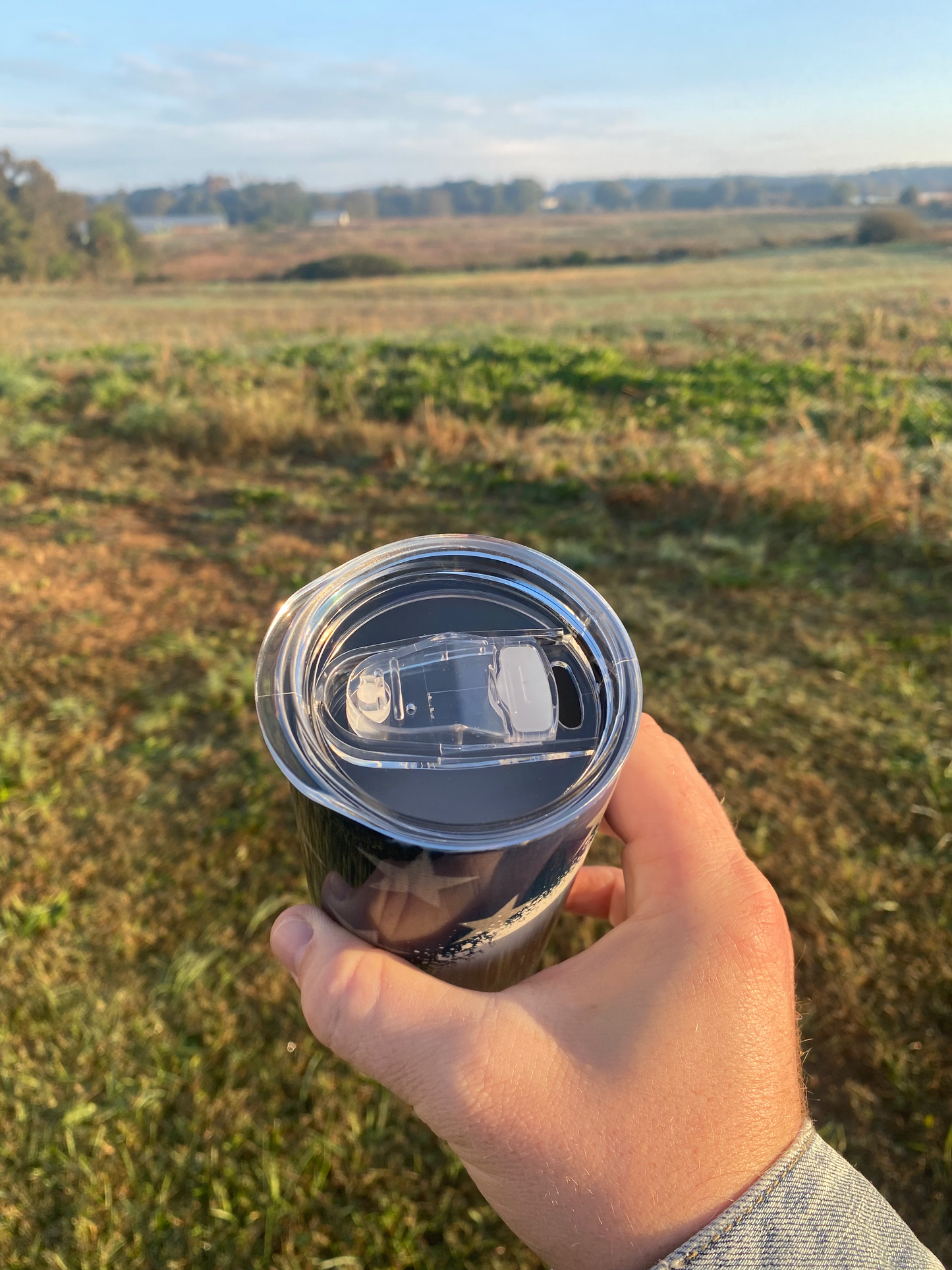 Let's Go Brandon Messy Bun USA 20 oz Skinny Tumbler