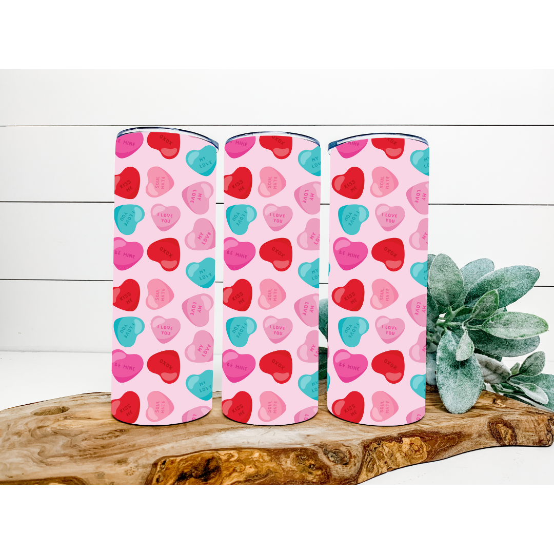 Valentine's Day Tumbler | Valentine's Day Pattern Tumbler