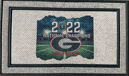 UGA Championship Door Mat | Georgia Bulldogs Door Mat