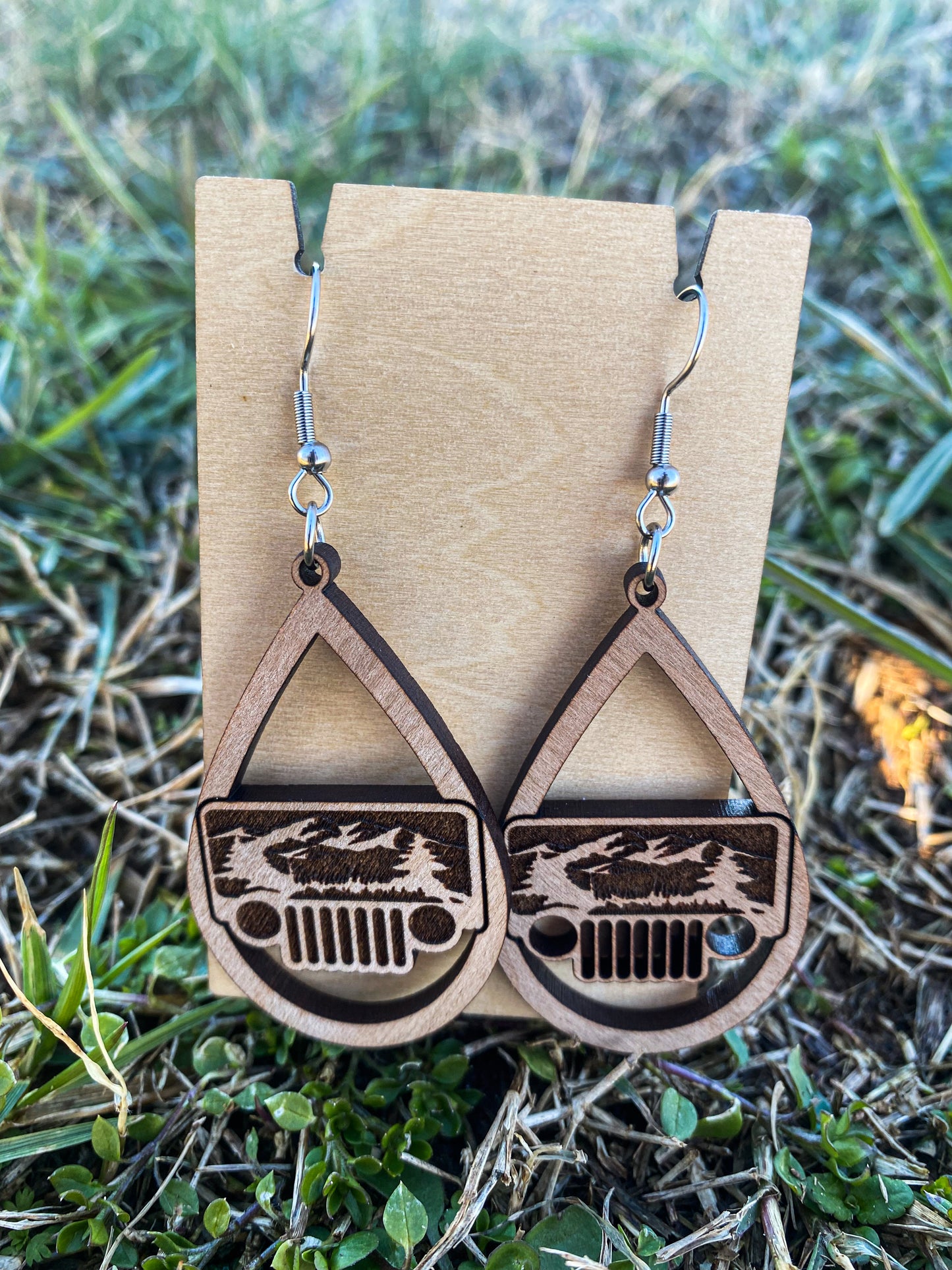 Jeep Style Teardrop Earrings