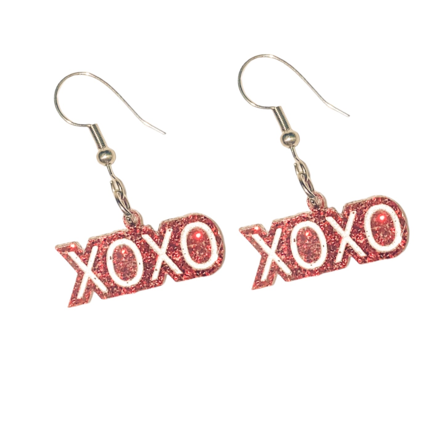 Valentine XOXO Dangle Earring SVG Cut file