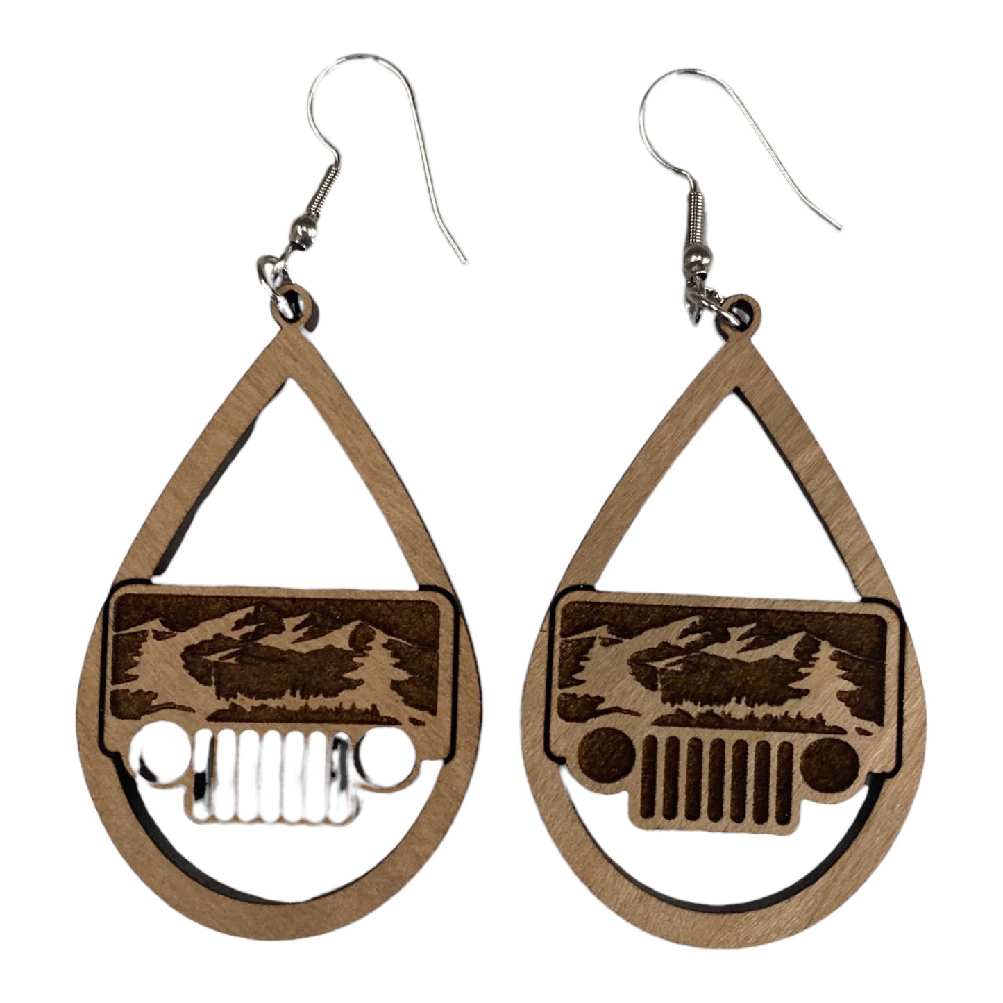 Jeep Style Teardrop Earrings