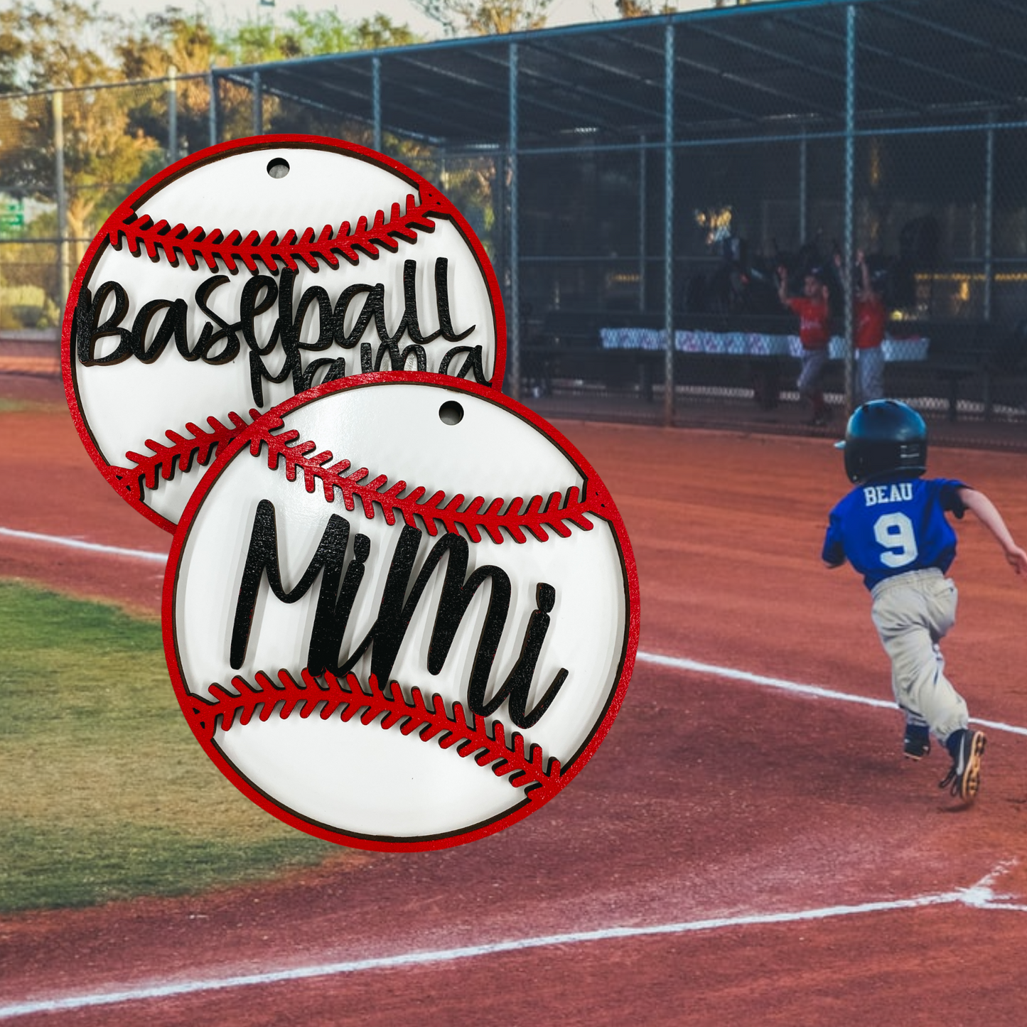 Baseball Car Charm (CUSTOM AVAILABLE!)