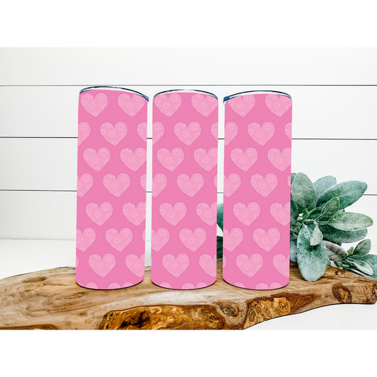 Valentine's Day Tumbler | Valentine's Day Pattern Tumbler