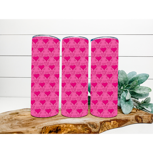 Valentine's Day Tumbler | Valentine's Day Pattern Tumbler