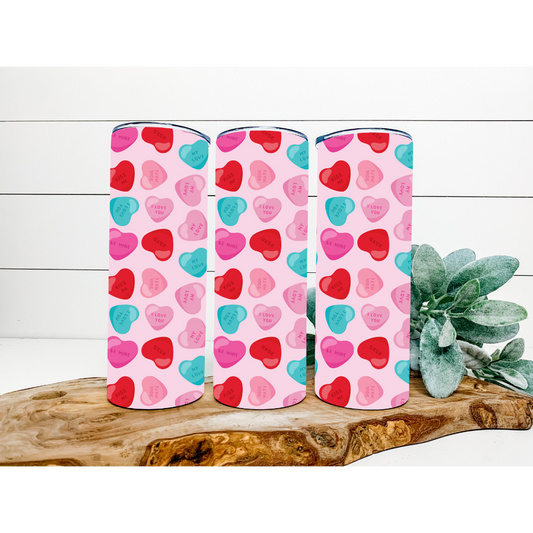 Valentine's Day Tumbler | Valentine's Day Pattern Tumbler