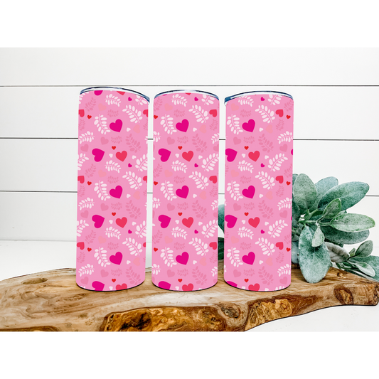 Valentine's Day Tumbler | Valentine's Day Pattern Tumbler