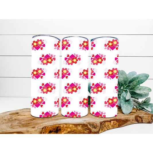 Valentine's Day Tumbler | Valentine's Day Pattern Tumbler