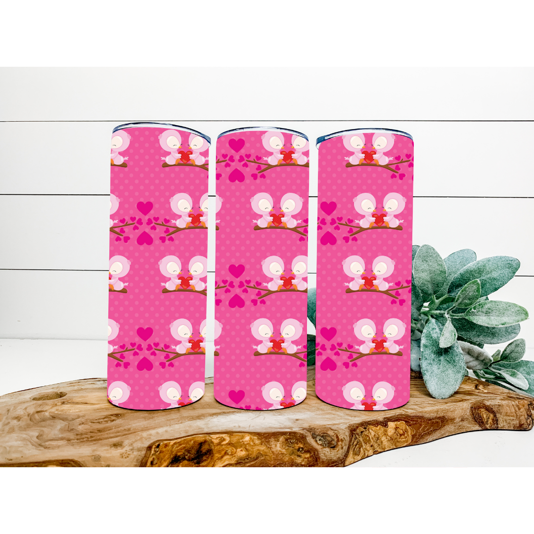 Valentine's Day Tumbler | Valentine's Love Birds Tumbler