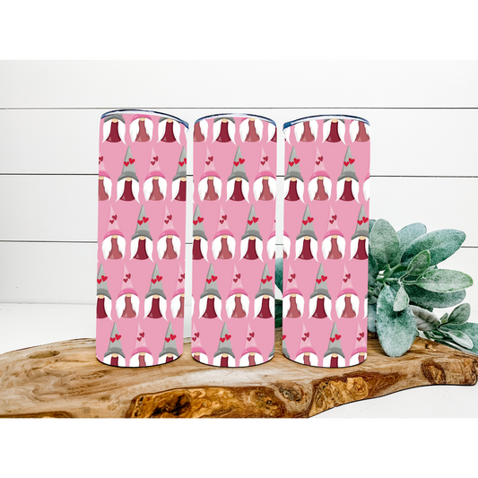 Valentine's Day Tumbler | Valentine's Love Gnome Tumbler