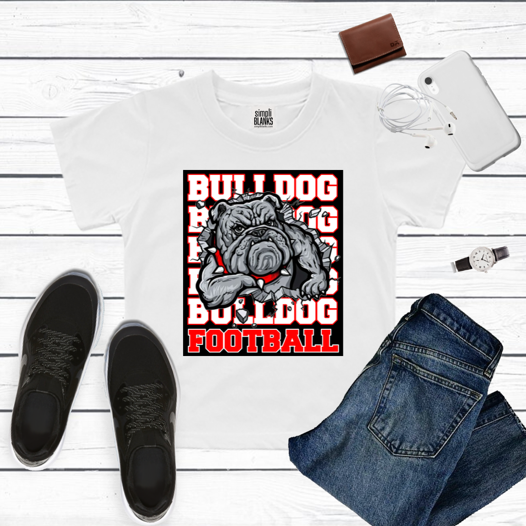 Bulldog Football T-Shirt