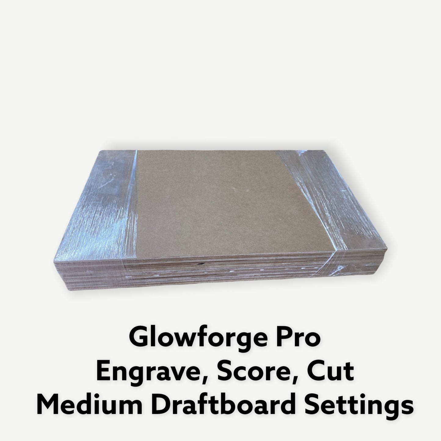 Pack of 20 12"x19" 1/8" MDF Sheets | 3mm MDF | Glowforge Ready | CNC Laser Woodworking Supplies | Whiteboard