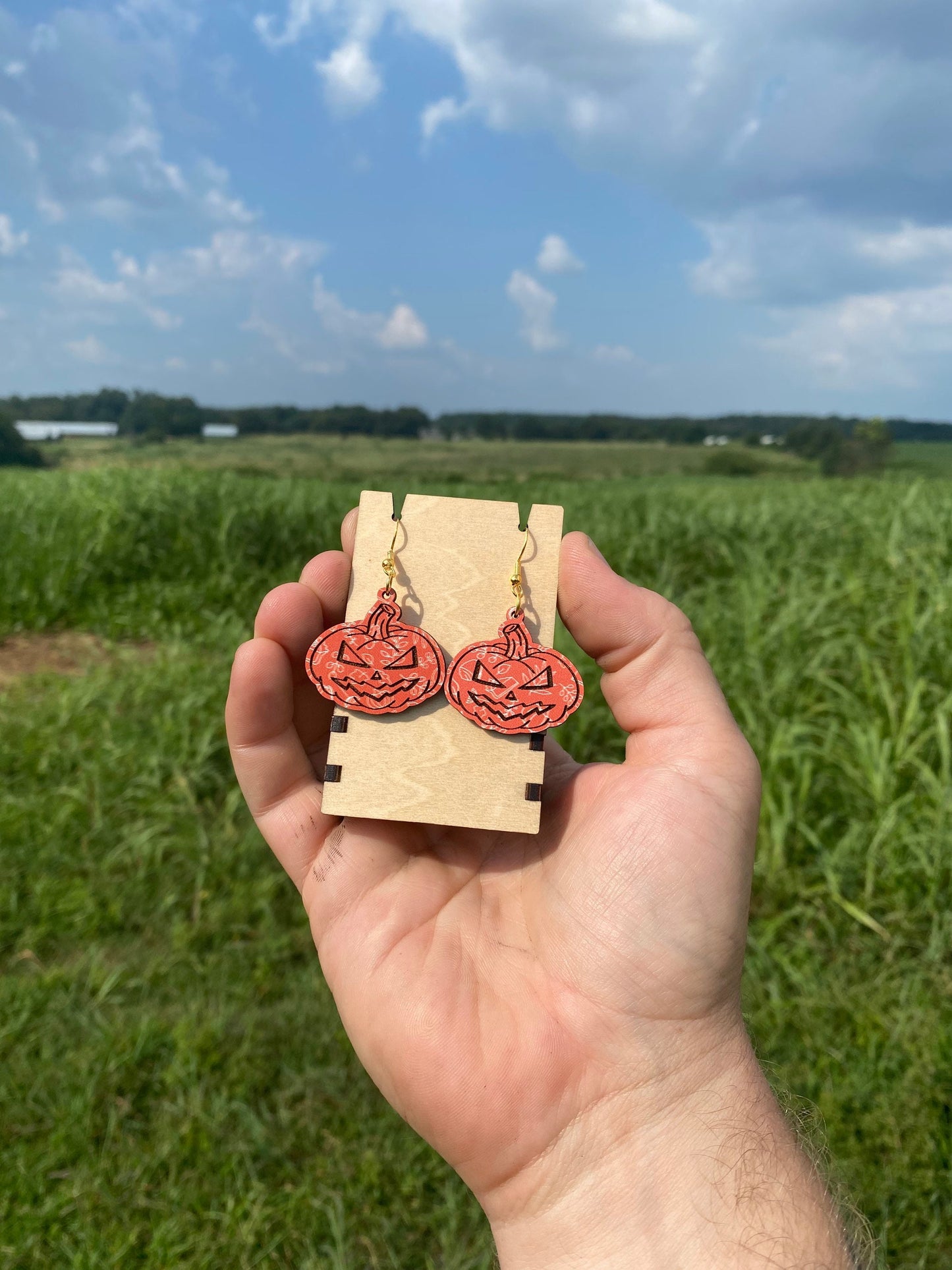 Pumpkin Earrings | Jack-O-Lantern Fall Fashion Earrings