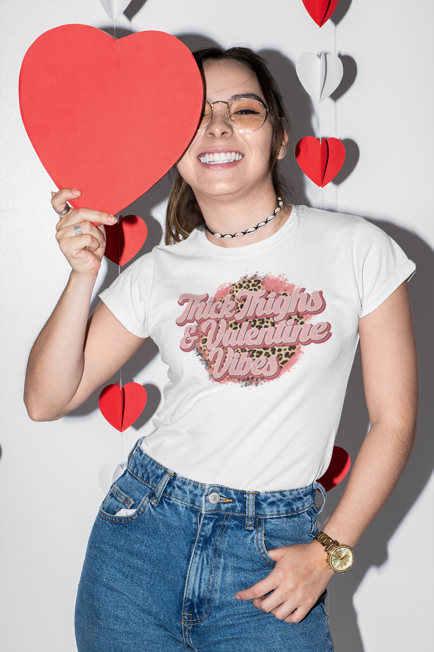Thick Thighs and Valentines Vibes T-Shirt